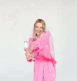 Sluier met Franjes Pink Ombre 69cm