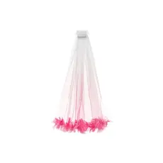 Sluier met Franjes Pink Ombre 69cm