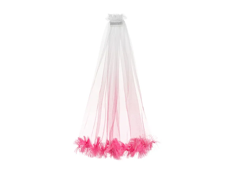 Sluier met Franjes Pink Ombre 69cm afbeelding