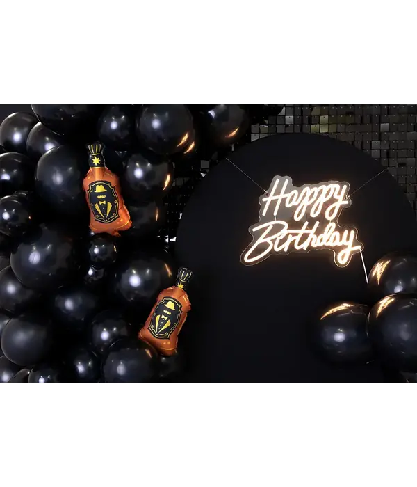 LED Neon bord - Happy Birthday Wit (40x29,5cm)