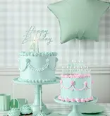 Plastic Rietjes Sage Groen Herbruikbaar 23cm (12st)