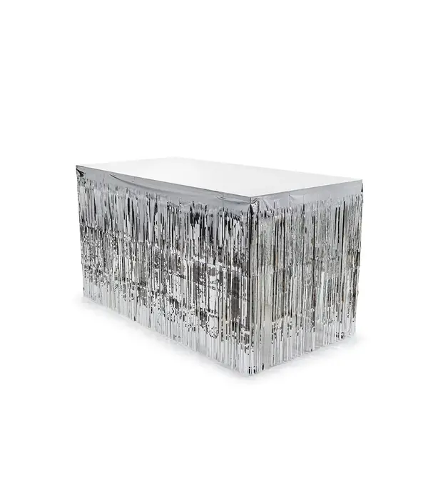 Zilveren Tafelrok 300x80cm