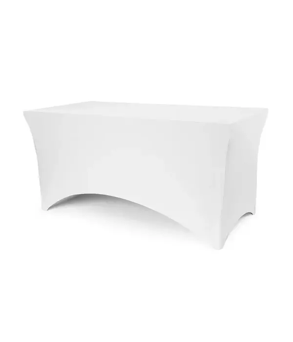 Tafelhoes Wit Stretch Spandex 183x76x74cm