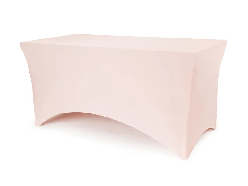 Tafelhoes Dusty Rose Stretch Spandex 183x76x74cm afbeelding