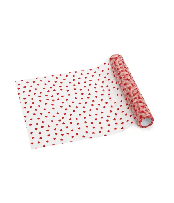 Tafelloper Hartjes Tule Rood (9m)