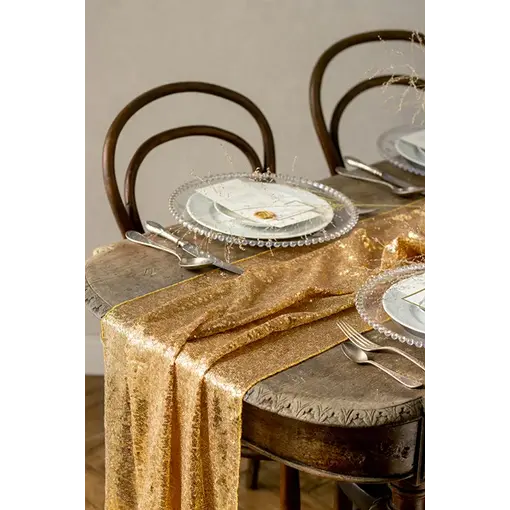 Tafelloper Goud Pailletten (5m)