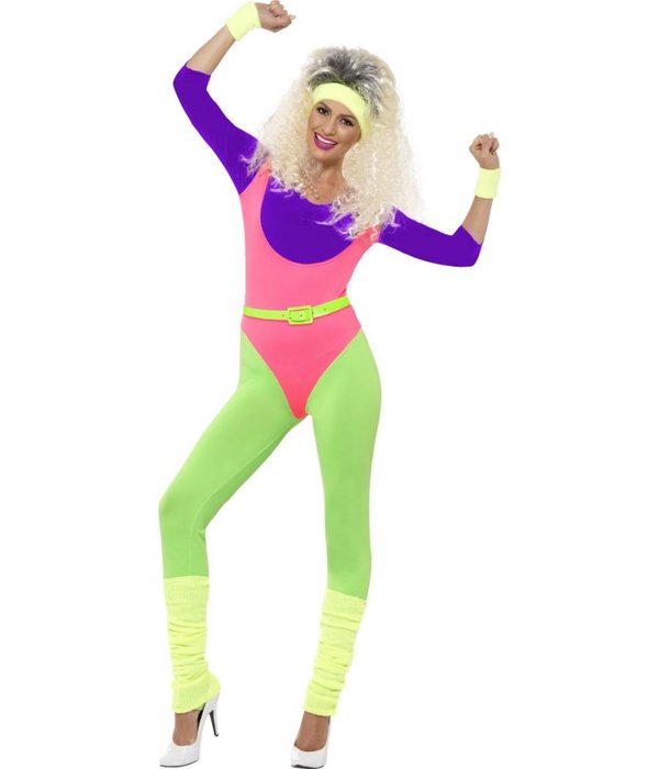 80's workout kostuum vrouw