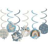 Hangdecoratie Blooming Baby Boy ( 6st)