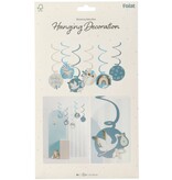 Hangdecoratie Blooming Baby Boy ( 6st)