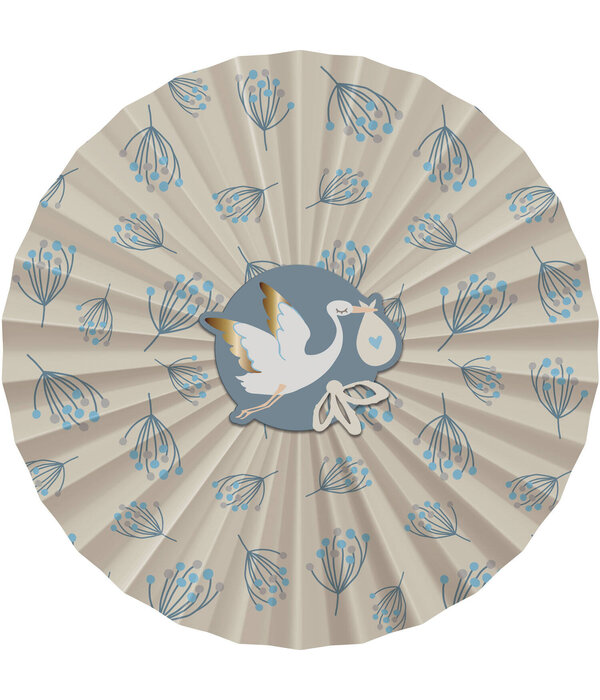 Honeycomb Waaier Blooming Baby Boy (3st)