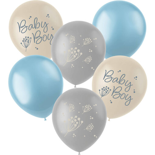 Ballonnen Blooming Baby Boy (6st)