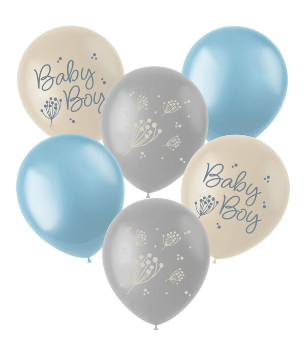 Ballonnen Blooming Baby Boy (6st)