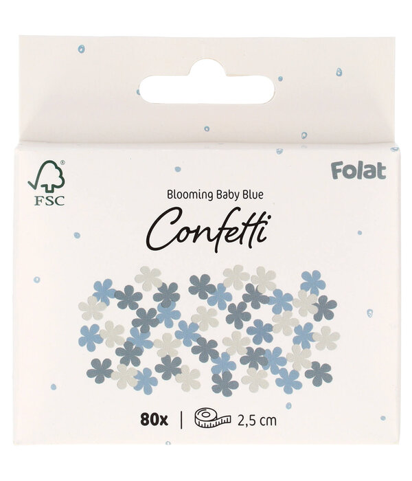 Confetti Bloemvorm Blooming Baby Boy (80st)