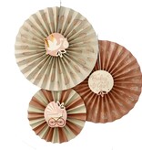 Honeycomb Waaier Blooming Baby Girl (3st)