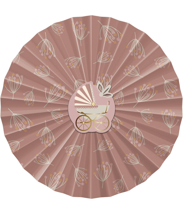 Honeycomb Waaier Blooming Baby Girl (3st)