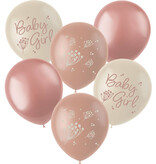 Ballonnen Blooming Baby Girl (6st)