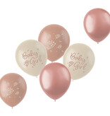 Ballonnen Blooming Baby Girl (6st)