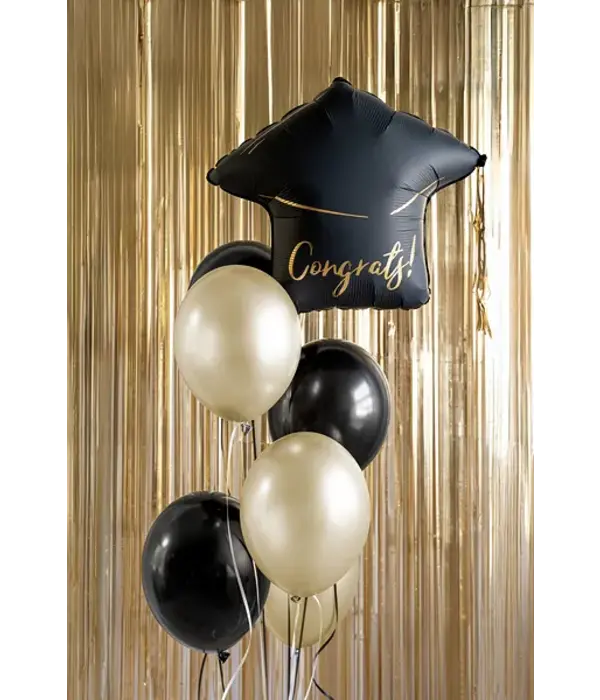 Folieballon Afstudeerhoed Congrats  53x44cm