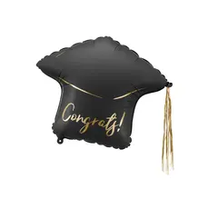 Folieballon Afstudeerhoed Congrats  53x44cm