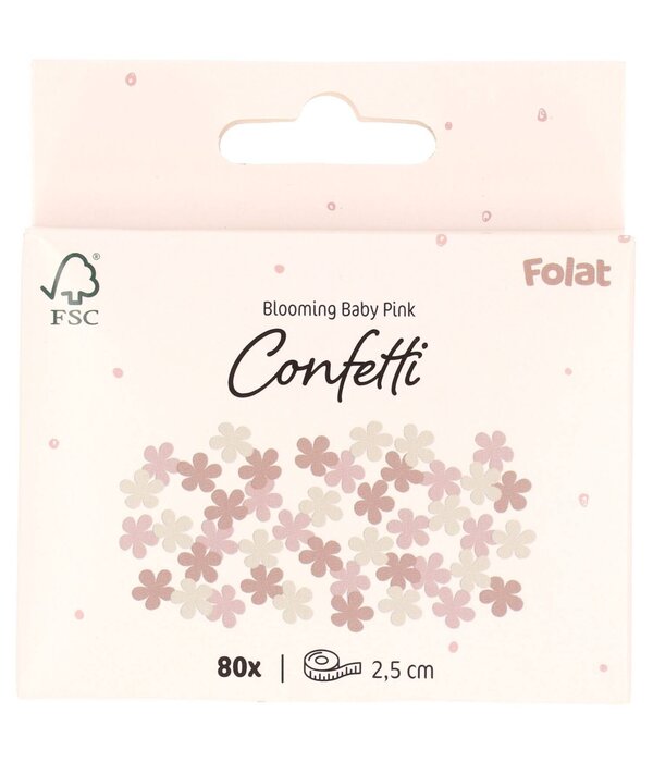 Confetti Bloemvorm Blooming Baby Girl (80st)