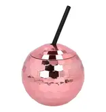 Beker Discobal Met Rietje Roségoud