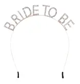 Metalen diadeem 'Bride to be' Roségoud
