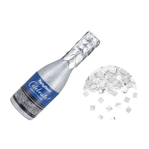 Champagne Confetti Kanon Zilver 20,5cm