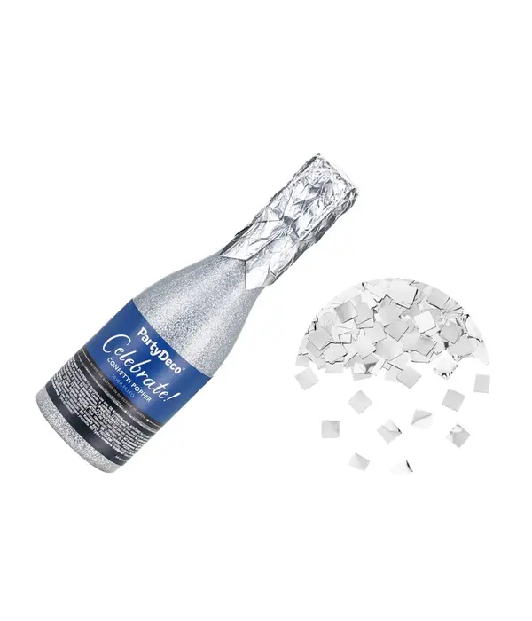 Champagne Confetti Kanon Zilver 20,5cm