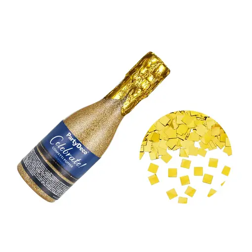 Champagne Confetti Kanon Goud 20,5cm