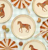 Borden Paard Bruin met Gouden Print 23cm (6st)