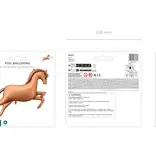 Paarden Folieballon Bruin 120x80cm