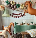 Paarden Folieballon Bruin 120x80cm