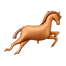 Paarden Folieballon Bruin 120x80cm