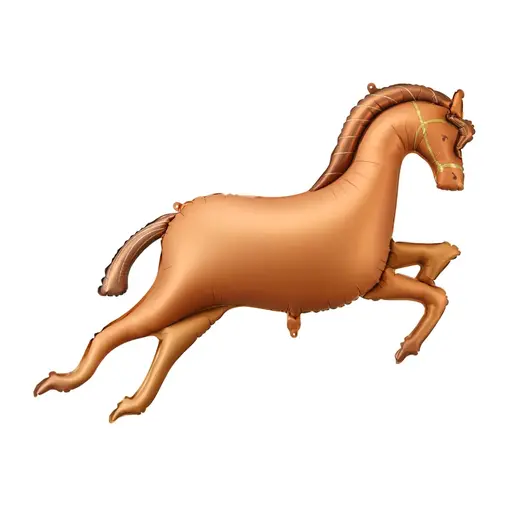 Paarden Folieballon Bruin 120x80cm