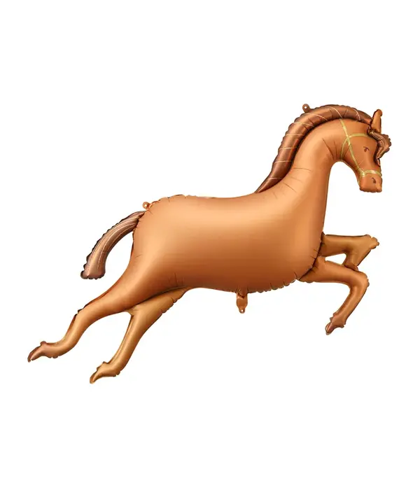 Paarden Folieballon Bruin 120x80cm