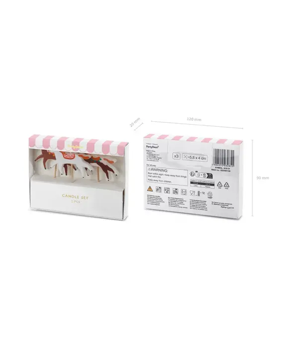 Taartkaarsjes paarden Beautiful Horses (3st)