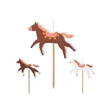 Taartkaarsjes paarden Beautiful Horses (3st)