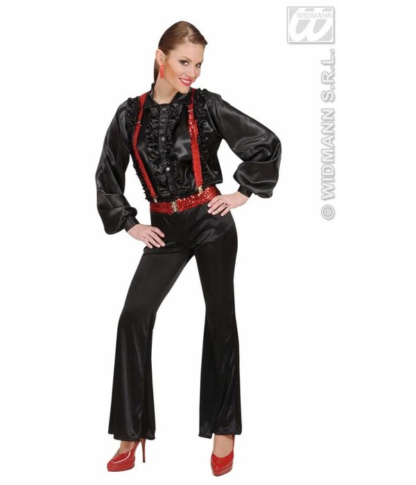 Riem pailletten rood