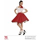 Rock and Roll rok met sjaaltje rood/zwart
