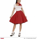 Rock and Roll rok met sjaaltje rood/zwart