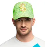 Neon Groene Dollar Pet met Strass