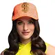 Neon Oranje Dollar Pet met Strass