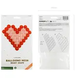 Witte Hartvormig Ballon Frame (63x58cm)