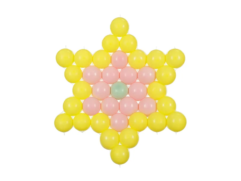 Stervormig Ballon Frame Transparant (63x68cm) afbeelding