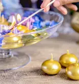 Drijvende Kaars Metallic  Goud (50st)