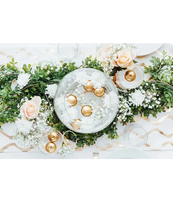 Drijvende Kaars Metallic  Goud (50st)