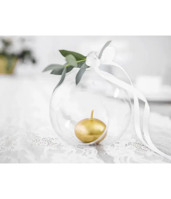 Drijvende Kaars Metallic  Goud (50st)