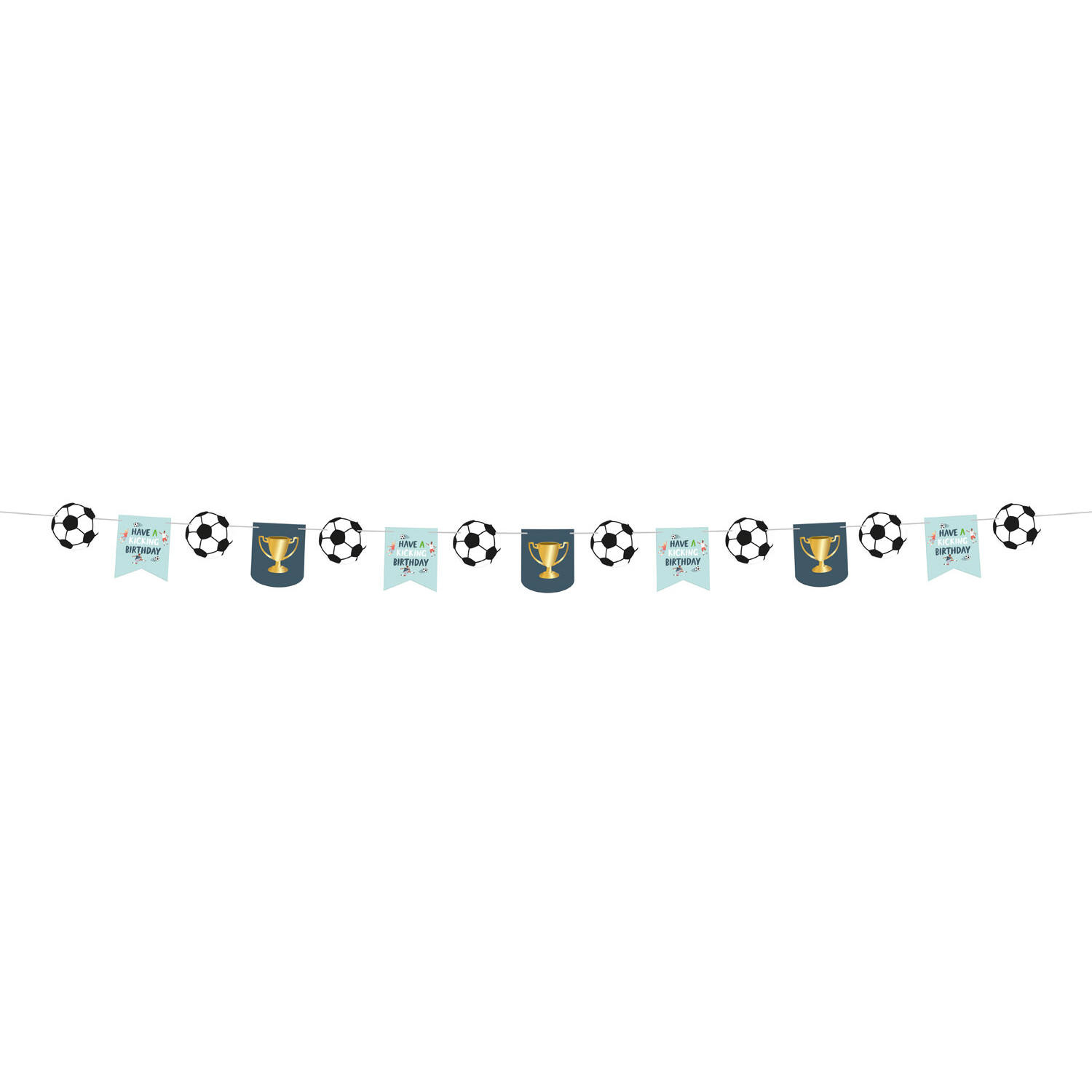 Fantastic Voetbal Vaandel Vlaggenlijn Birthday (6m) afbeelding