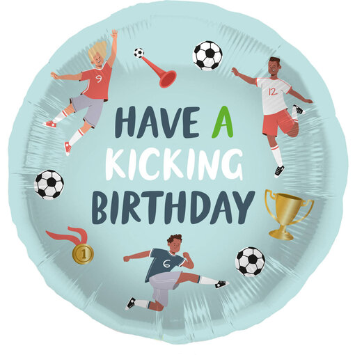 Fantastic Voetbal Birthday Folieballon (45cm)