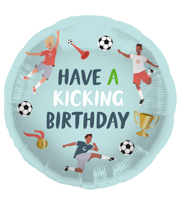 Fantastic Voetbal Birthday Folieballon (45cm)